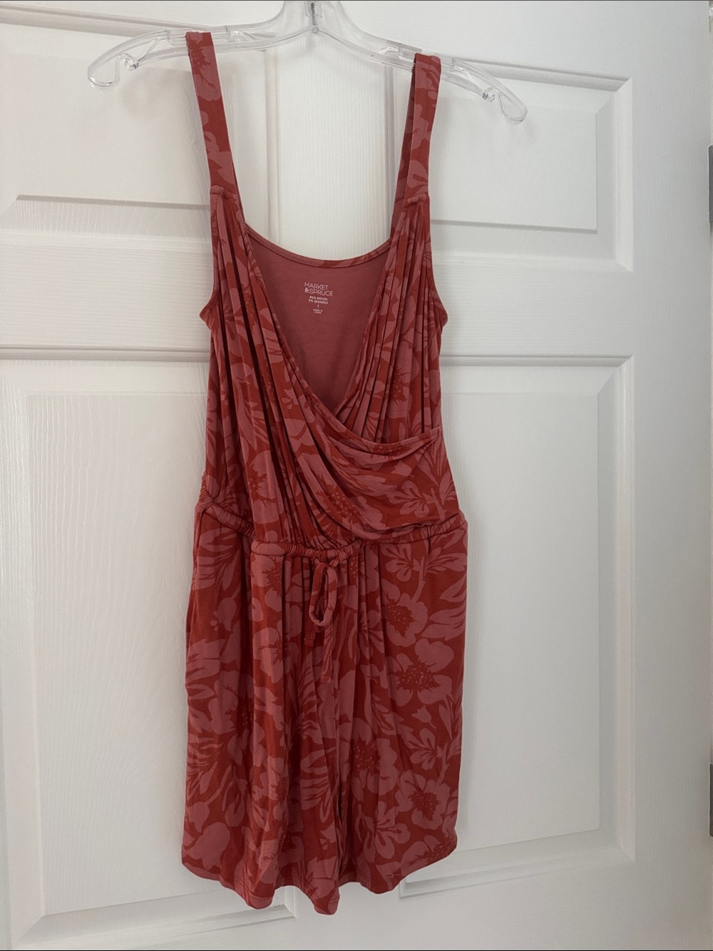 Market & Spruce romper in Dusty Rose